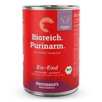 Herrmann’s Purinarmes Bio-Hundefutter mit Rind und Süßkartoffel – ideal bei Leishmaniose, getreidefrei & sensitiv