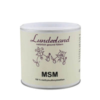 Lunderland MSM – 100 % Methylsulphonylmethan, pulverisiert und ohne Zusatzstoffe. Unterstützt Haut, Fell, Krallen und Muskeln bei Hunden und Katzen.