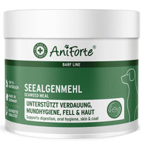 AniForte® Seealgenmehl für Hunde – Natürliches Jod zur Unterstützung der Schilddrüsenfunktion, fördert Mundhygiene, Haut- und Fellgesundheit, sowie Verdauung, ideal als BARF-Zusatz.