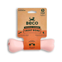Das robuste Kauspielzeug von Beco für starke Kauer, aus 100% Naturkautschuk. Mit einer Öffnung für Leckerlis oder Paste, einem angenehmen Vanille-Duft und besonders langlebig – ideal für Hunde, die kräftig kauen.