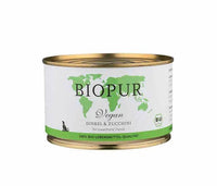 Biopur Veganes Bio-Nassfutter – fleischfreies Hundefutter auf Soja-Basis mit Dinkel und Zucchini, ideal bei tierischen Eiweißunverträglichkeiten