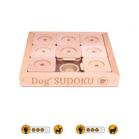 Pet' SUDOKU® – Intelligenzspiel für Hunde, fördert geistige Aktivität und Problemlösungsfähigkeiten, anpassbar in Schwierigkeitsgraden mit Leckerlis als Belohnung.