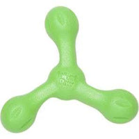 West Paw Zogoflex Skamp Wurfspielzeug für Hunde in leuchtenden Farben – robust, flexibel, schwimmfähig und ideal für Wurf- sowie Zerrspiele, mit hervorragenden Wurfeigenschaften.