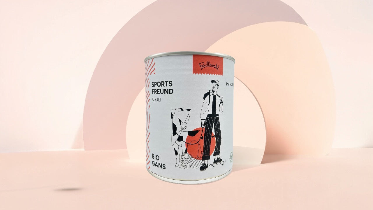 Bio-Hundefutter Dose von Poodlewohl Hamburg - Bio-Shop für Hunde & Katzen
