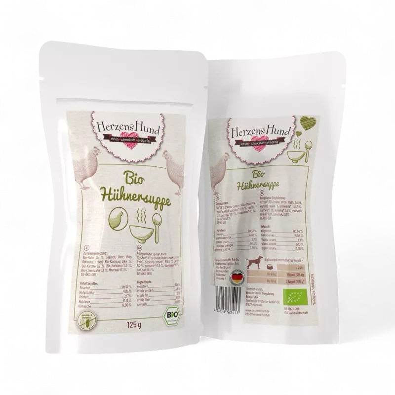 Herzenshund Bio Hühnersuppe - Poodlewohl