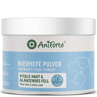 AniForte® Bierhefe Pulver für Hunde und Katzen – natürliches Ergänzungsfuttermittel zur Unterstützung von Fell, Haut und Vitalität, reich an B-Vitaminen und Proteinen