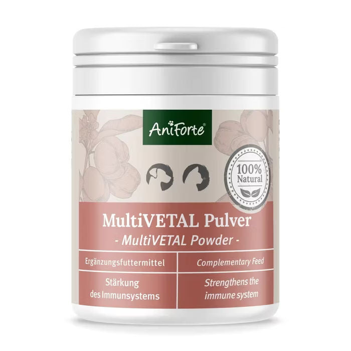MultiVETAL Pulver für Hunde & Katzen – Vitamine & Mineralstoffe aus Naturstoffen
