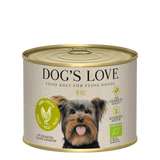 DOG’S LOVE Bio Huhn – getreidefreies Nassfutter für Hunde 200g
