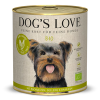 DOG’S LOVE Bio Huhn – getreidefreies Nassfutter für Hunde 800g