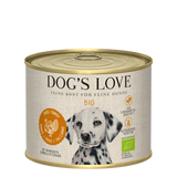 DOG’S LOVE Bio Pute – getreidefreies Nassfutter für Hunde 200g