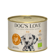 DOG’S LOVE Bio Pute – getreidefreies Nassfutter für Hunde 200g