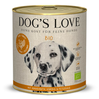 DOG’S LOVE Bio Pute – getreidefreies Nassfutter für Hunde 800g