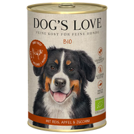 DOG’S LOVE Bio Rind – Nassfutter für Hunde 400g