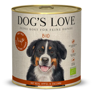 DOG’S LOVE Bio Rind – Nassfutter für Hunde 800g
