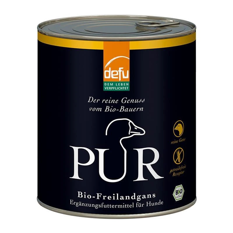 Defu Bio Freilandgans Pur – Reinfleisch für Hunde 800g