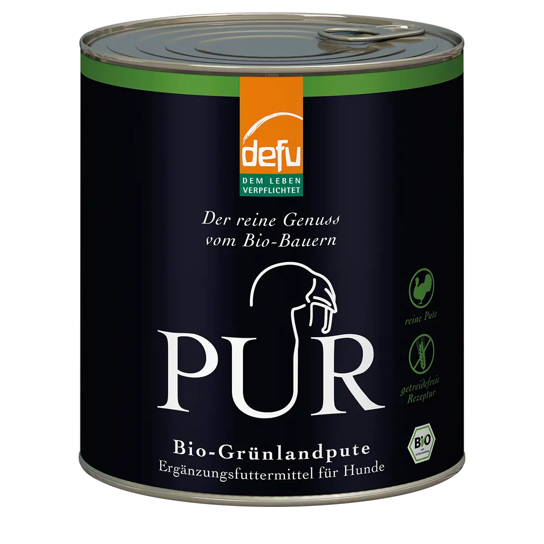 Defu Bio Grünlandpute Pur – Reinfleisch für Hunde 800g