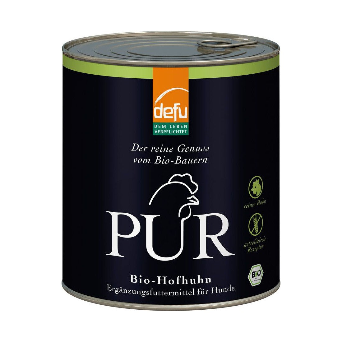 Defu Bio Hofhuhn Pur – Reinfleisch für Hunde 800g