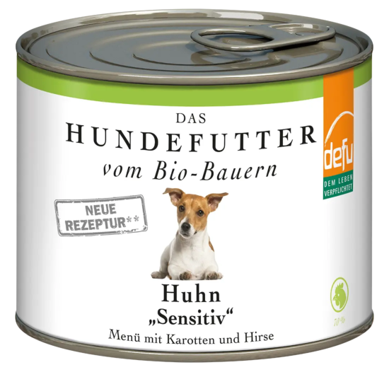 Defu Huhn Sensitive – Bio-Nassfutter für empfindliche Hunde 200g
