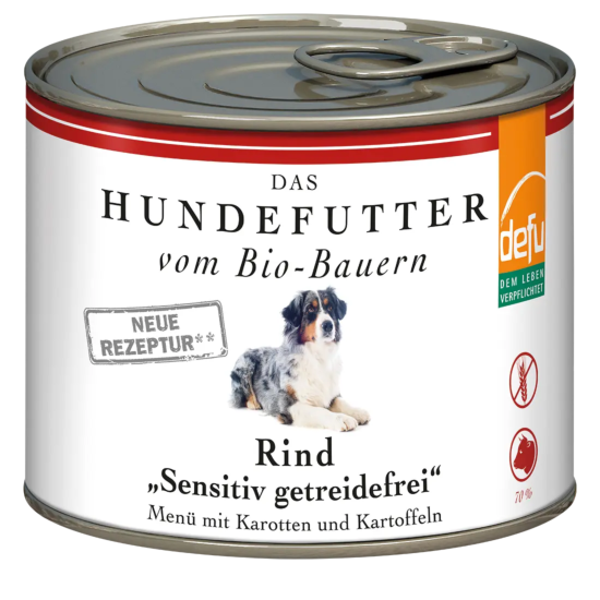 Defu Rind High Sensitive – getreidefreies Hundefutter 200g