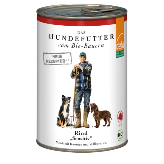 Defu Rind Sensitive – Bio-Nassfutter für sensible Hunde 410g