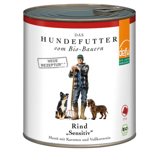 Defu Rind Sensitive – Bio-Nassfutter für sensible Hunde 820g