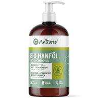 AniForte® Bio Hanföl für Hunde, Katzen und Pferde – kaltgepresst aus biologischem Anbau, reich an Omega-3 und Omega-6 Fettsäuren, zur Unterstützung von Haut, Fell und Immunsystem