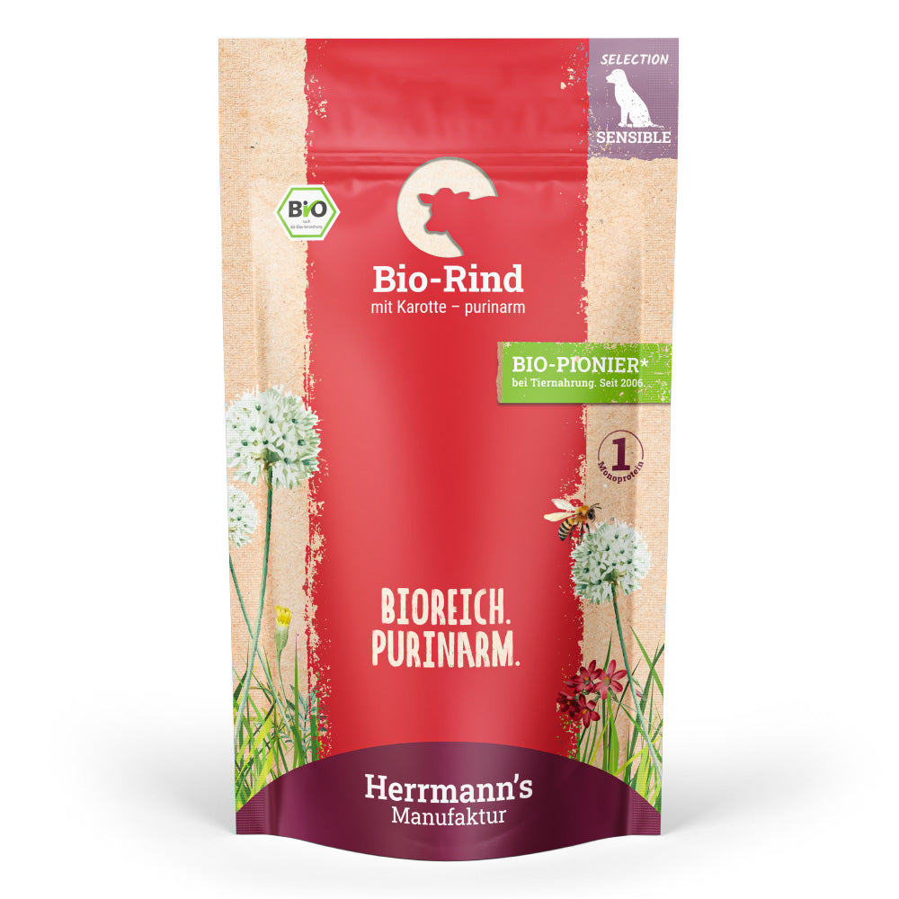 Herrmann Sensibel Rind & Karotte Hundefutter