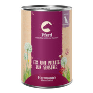Herrmann Sensibelchen Pferd & Zucchini – Hundenassfutter 400g