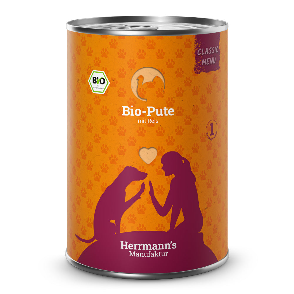 Herrmann’s Bio-Pute Hundefutter – gut verträglich 400g