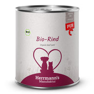 Herrmann’s Bio-Rind Reinfleisch – für Hunde & Katzen 800g