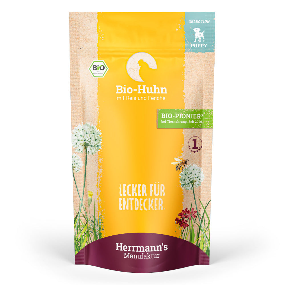 Herrmann Bio Huhn & Reis sensibles Hundefutter