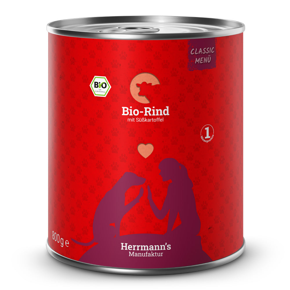 Herrmann’s Bio-Rind mit Süßkartoffel 800g