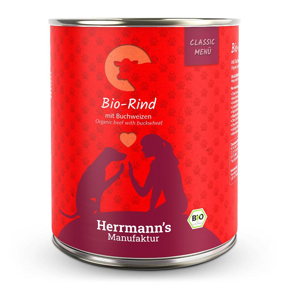 Herrmann’s Classic - Bio-Hundefutter Rind mit Apfel & Buchweizen – Herrmann’s Classic