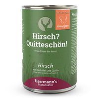 Herrmann’s Selection Bio-Hirsch & Reh mit Quitte – getreidefreies Alleinfutter für Hunde in Bio-Qualität