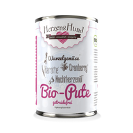 Herzenshund Bio-Pute mit Bio-Karotte -getreidefrei- 400g
