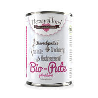 Herzenshund Bio-Pute mit Bio-Karotte -getreidefrei- 400g