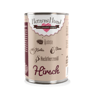 Herzenshund Nassfutter Hirsch mit Quinoa & Kürbis – Monoprotein für Hunde
