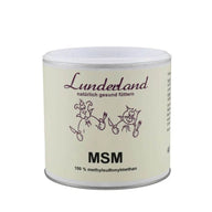 Lunderland MSM – 100 % Methylsulphonylmethan, pulverisiert und ohne Zusatzstoffe. Unterstützt Haut, Fell, Krallen und Muskeln bei Hunden und Katzen.
