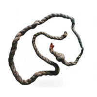 Riesenschlange aus Bio-Wollfilz – handgefilztes, waschbares Hundespielzeug in braun, grau oder weiß, ca. 160 cm lang, ideal zum Zerren, Kauen und Herumtragen