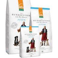 Tüte defu Junior Geflügel – Bio-Trockenfutter mit Geflügel, Reis, Buchweizen, Hirse, Karotten und Kräutern für junge Hunde im Wachstum