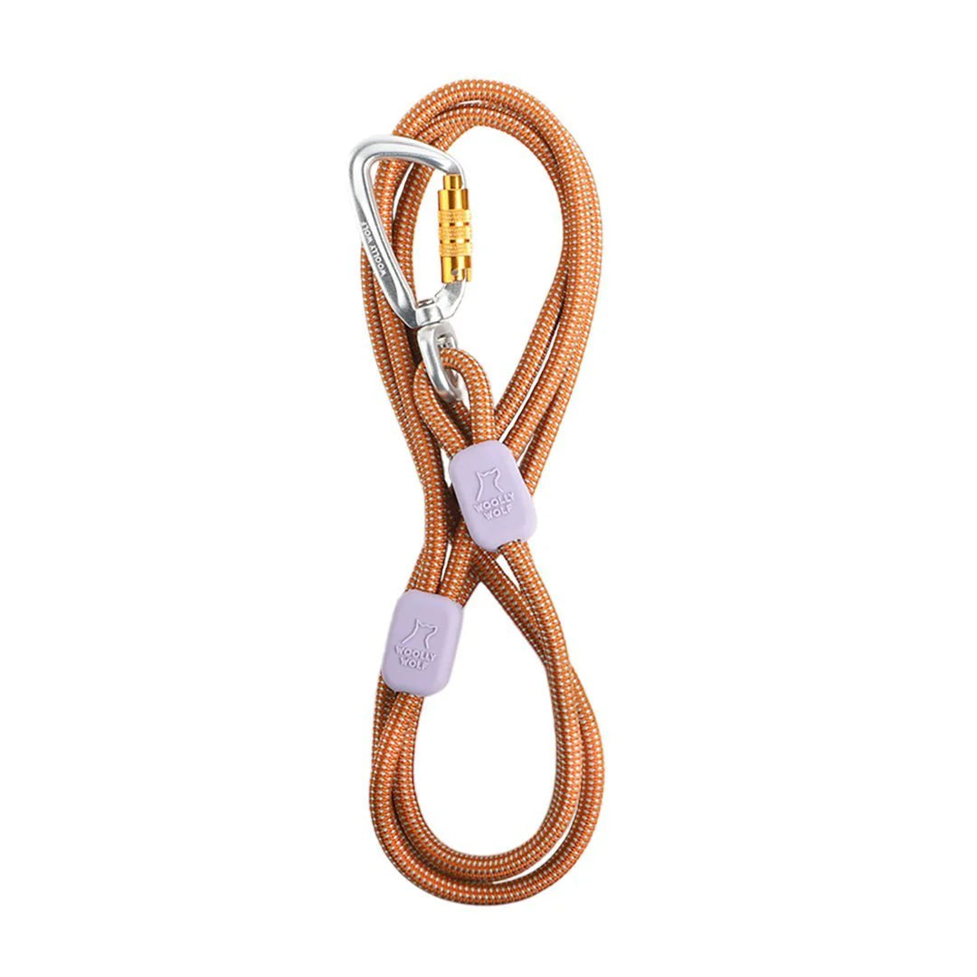 Die Woolly Wolf Führleine Rope Thin Terracotta Mix aus 100% recyceltem Polyester bietet eine nachhaltige und funktionale Lösung für Hundebesitzer. Mit reflektierendem Streifen, integrierter Dehnbarkeit und einem leichten Aluminium-Karabiner sorgt die Leine für Sicherheit und Komfort bei täglichen Spaziergängen.