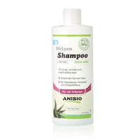 ANIBIO Shampoo für Hunde und Katzen – natürliches Pflegeshampoo mit Aloe Vera, Kamille und Totes Meer Salz, ideal bei empfindlicher Haut, Schuppen und Verfilzungen