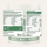 AniForte® BARF Complete — Etikett mit Inhaltsstoffen und Fütterungsempfehlung für Hunde. Natürliche Rundumversorgung mit Kräutern, Algen, Vitaminen und Mineralstoffen zur Unterstützung bei der artgerechten Rohfütterung (BARF).