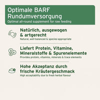 AniForte® BARF Complete – optimale Rundumversorgung für Hunde bei der BARF-Ernährung mit natürlichen Vitaminen, Mineralstoffen und Kräutern für ein gesundes, vitales Hundeleben.