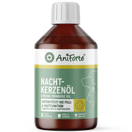 AniForte® Nachtkerzenöl – kaltgepresstes Öl mit Omega-6- und Omega-9-Fettsäuren zur natürlichen Unterstützung von Haut und Fell bei Hunden und Katzen, fördert gesundes, glänzendes Fell und lindert Hautirritationen.