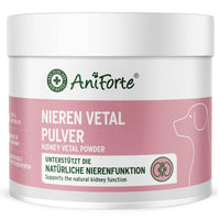 AniForte® NierenVetal Pulver – Natürliche Kräutermischung zur Unterstützung der Nierenfunktion und der Harnwege bei Hunden mit Heilpilz Cordyceps sinensis und weiteren natürlichen Inhaltsstoffen.