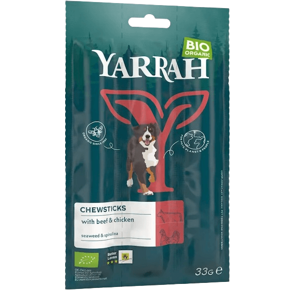 Bio Hundesnack mit Rind und Huhn aus 86,6 % tierischen Bestandteilen – natürliche Kausnacks ohne künstliche Zusatzstoffe