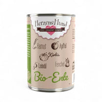 HerzensHund Bio-Nassfutter mit Ente, Kamut, Kürbis, Apfel und Fenchel – ausgewogene Mahlzeit für empfindliche Hunde