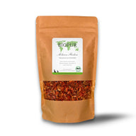 BIOPUR Möhren-Flocken für Haustiere, 100% Bio-Möhren, reich an Beta-Carotin, Provitamin A und B-Vitaminen, veganes Superfood zur Unterstützung von Sehkraft und Verdauung, einfache Zubereitung, glutenfrei