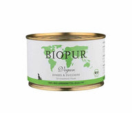 Biopur Veganes Bio-Nassfutter – fleischfreies Hundefutter auf Soja-Basis mit Dinkel und Zucchini, ideal bei tierischen Eiweißunverträglichkeiten


